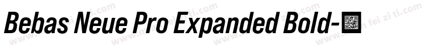 Bebas Neue Pro Expanded Bold字体转换